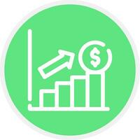 conception d'icône créative de profit vecteur