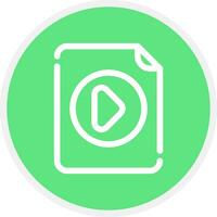 vidéo fichier Créatif icône conception vecteur