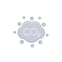 icône d'émissions de co2 vecteur