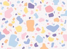 motif terrazzo dans des couleurs pastel vives. vecteur