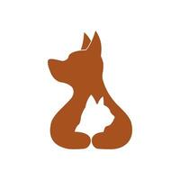 modèle de logo vectoriel de soins pour animaux de compagnie