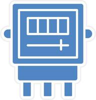 icône de vecteur de compteur électrique