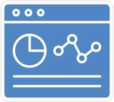 icône de vecteur de statistiques de page Web