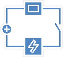 électrique circuit vecteur icône