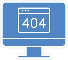 icône de vecteur d'erreur 404