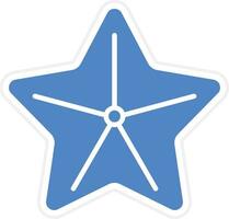 icône de vecteur étoile de mer