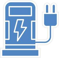 mise en charge station vecteur icône