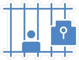 icône de vecteur de prisonnier