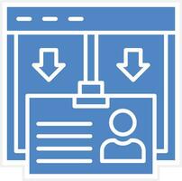 icône de vecteur de carte d'identité