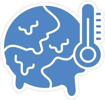 icône de vecteur de réchauffement climatique