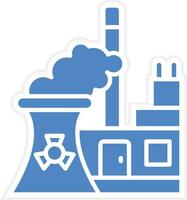 icône de vecteur d'énergie nucléaire