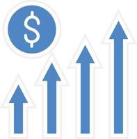 icône de vecteur de croissance d'entreprise
