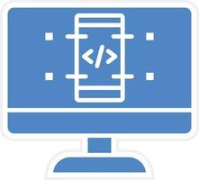 Logiciel développement vecteur icône