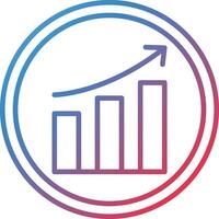 en augmentant cercle processus vecteur icône