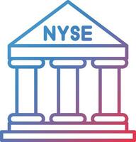 Nyse vecteur icône