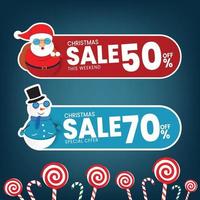 Noël vente remise offre spéciale vector illustration