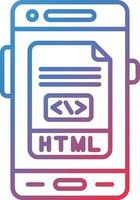 icône de vecteur html