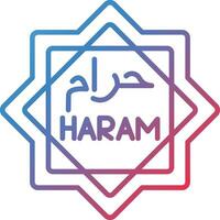 haram vecteur icône