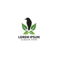 modèle de logo d'oiseau, vecteur de conception de logo animal.