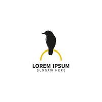 modèle de logo d'oiseau, vecteur de conception de logo animal.