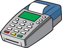 terminal de carte de crédit vecteur