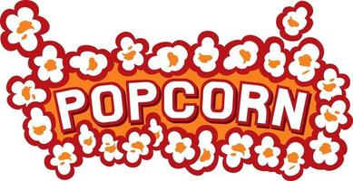 conception d'icône de pop-corn vecteur