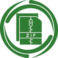 icône de vecteur de fichier zip