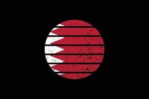 drapeau de style grunge du bahreïn. illustration vectorielle. vecteur