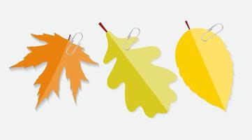 étiquette de feuilles naturelles d'automne brillant avec illustration vectorielle clip vecteur