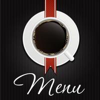 le concept de menu de café. illustration vectorielle vecteur