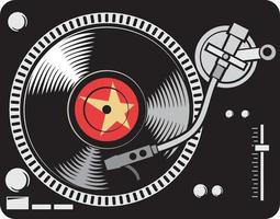 platine de musique dj vecteur