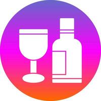conception d'icône de vecteur de vin