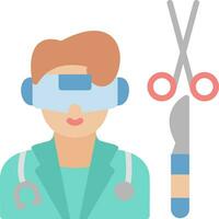 virtuel réalité chirurgie vecteur icône conception