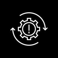 processus inefficacités vecteur icône conception