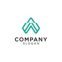 abstrait logo de le lettre une et forme une Triangle. adapté pour entreprises se concentrer sur qualité et simplicité. modifiable et facile à Douane vecteur