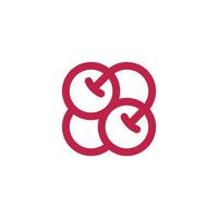 Facile et moderne lettre c Cerise fruit logo vecteur