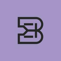 moderne abstrait initiale lettre b monogramme logo vecteur