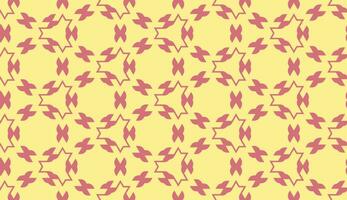 abstrait circulaire rose et Jaune floral sans couture modèle vecteur