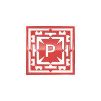 initiale lettre p logo, élégant carré emblème modèle. vecteur