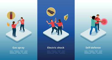 soi la défense isométrique infographie vecteur