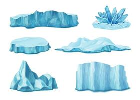 iceberg réaliste ensemble vecteur