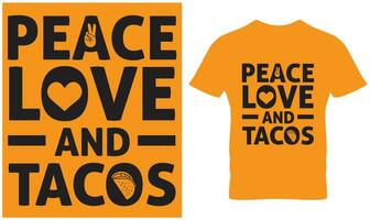 tacos T-shirt conception vecteur graphique.