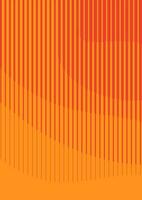 dynamique ligne géométrique couvertures ensemble. Orange Contexte minimaliste conceptions. vecteur