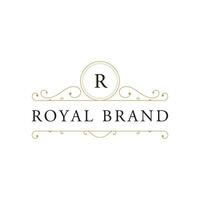 luxueux monogramme ornement logo conception dans rétro ancien style. logo pour Étiquettes, Restaurants, entreprises, hôtels. vecteur