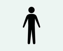homme icône Masculin le sexe toilette salle de bains salle de repos garçon bâton figure silhouette supporter membre avatar noir blanc forme ligne contour signe symbole eps vecteur
