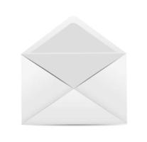 enveloppe blanche icône illustration vectorielle vecteur