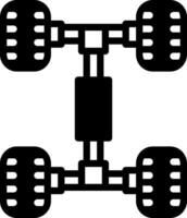 solide icône pour châssis vecteur