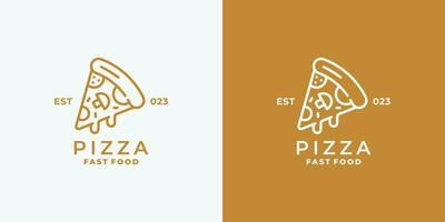 Pizza logo conception vecteur illustration