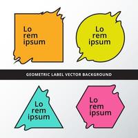 définir un cercle de triangle carré coloré géométrique ou cadre vecteur