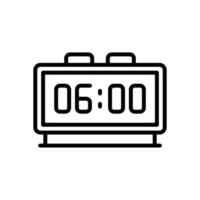 alarme l'horloge ligne icône. vecteur icône pour votre site Internet, mobile, présentation, et logo conception.